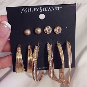 NWT Ashley Stewart set of earrings